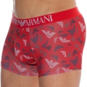 Emporio Armani All Over Printed Microfiber Boxer Briefs - Red Eagles