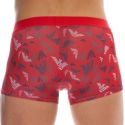 Emporio Armani All Over Printed Microfiber Boxer Briefs - Red Eagles