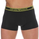 Emporio Armani Boxer Core Logoband Coton Noir - Jaune