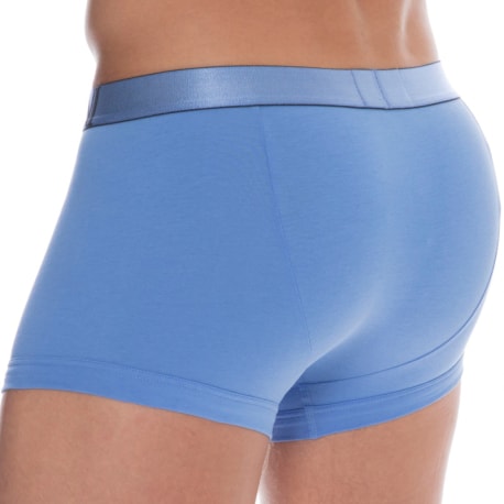 Emporio Armani Boxer Shiny Logoband Coton Bleu Ciel