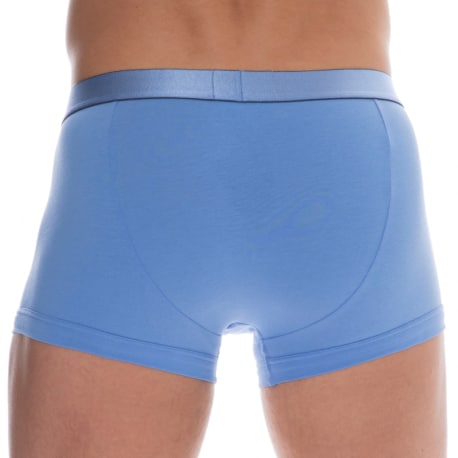 Emporio Armani Boxer Shiny Logoband Coton Bleu Ciel