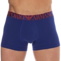 Emporio Armani Boxer Shiny Logoband Coton Bleu Encre