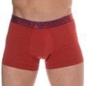 Emporio Armani Boxer Shiny Logoband Coton Rouge