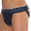 Emporio Armani Jock Strap Megalogo Coton Bleu Marine