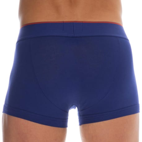 Emporio Armani Megalogo Cotton Boxer Briefs - Ink Blue