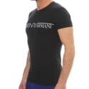 Emporio Armani Megalogo Cotton T-Shirt - Black