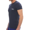 Emporio Armani Bold Monogram Cotton T-Shirt - Navy