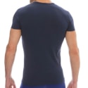 Emporio Armani T-Shirt Bold Monogram Coton Bleu Marine