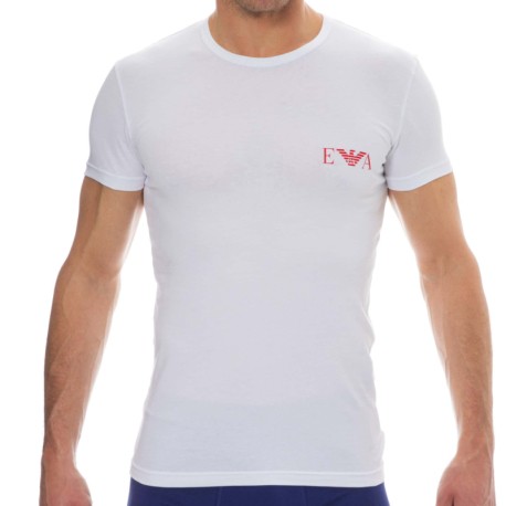 Emporio Armani Bold Monogram Cotton T-Shirt - White