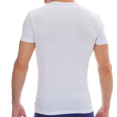 Emporio Armani T-Shirt Bold Monogram Coton Blanc