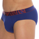 Emporio Armani Shiny Logoband Cotton Briefs - Ink Blue