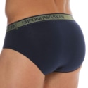 Emporio Armani Core Logoband Cotton Briefs - Navy - Khaki