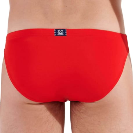 HOM Slip de Bain Micro Nautical Cup Rouge