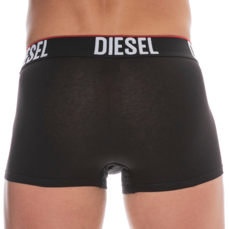 Diesel Lot de 3 Boxers Coton Stretch Noirs