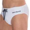 Bikkembergs Essential Swim Briefs - White