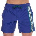 Bikkembergs Short de Bain Logo Tape Bleu Roi