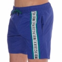 Bikkembergs Short de Bain Logo Tape Bleu Roi