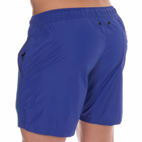 Bikkembergs Logo Tape Swim Shorts - Royal