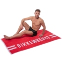 Bikkembergs Drap de Bain Logo Blanc - Rouge