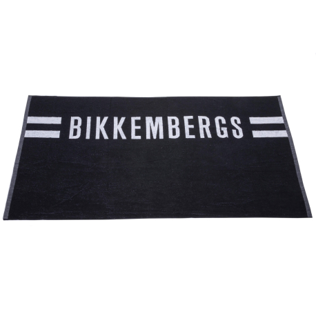 Bikkembergs Drap de Bain Logo Noir - Blanc