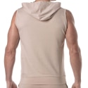 TOF Paris Bamboo Sleeveless Hoodie - Beige