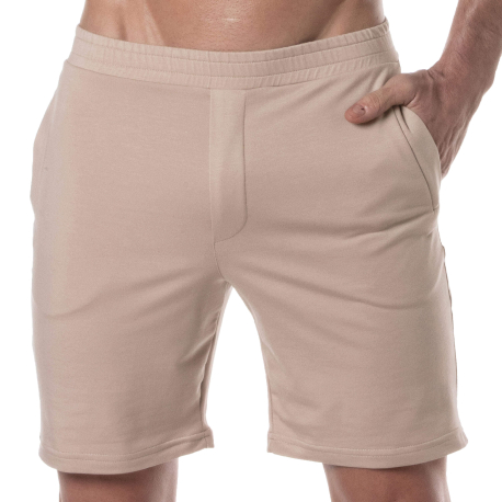 TOF Paris Bamboo Bermuda Shorts - Beige