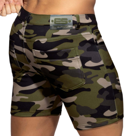 ES Collection Svelte Microfiber Shorts - Camouflage