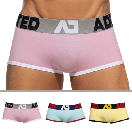 Addicted 3-Pack Seamless Trunks - Pink - Blue - Yellow