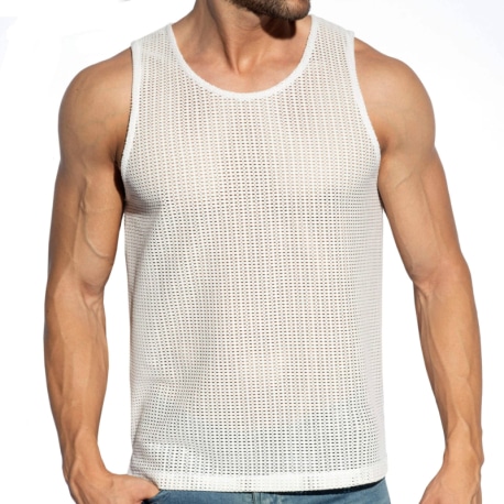 ES Collection Formentera Retro Tank Top - Ivory