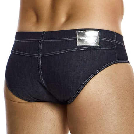 Modus Vivendi Slip Classic Retro Denim Bleu