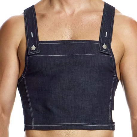 Modus Vivendi Denim Crop Top - Blue