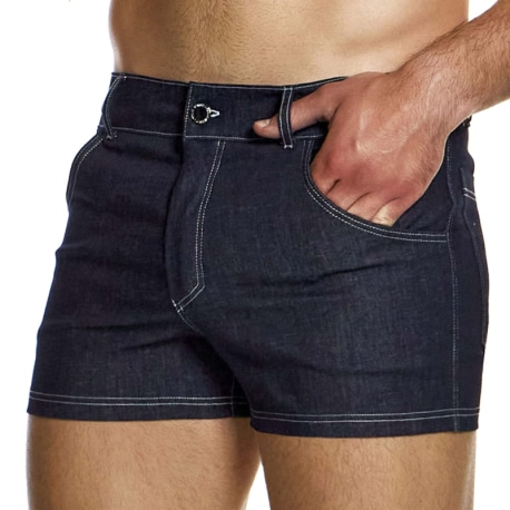 Modus Vivendi Short Denim Bleu