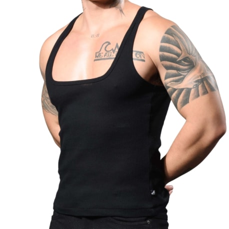 Andrew Christian Queer Castro Tank Top - Black