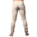 Andrew Christian Pantalon Jogger Skinny Chino Beige