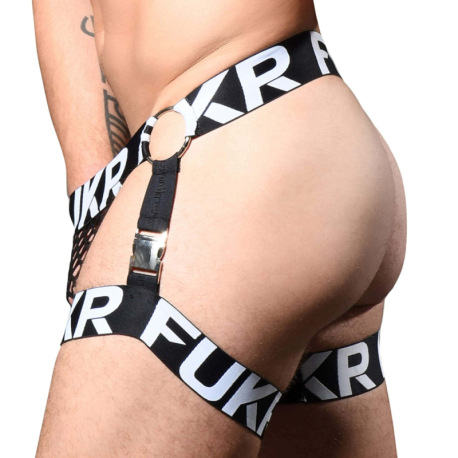 Andrew Christian Almost Naked FUKR Net Chap Thong - Black