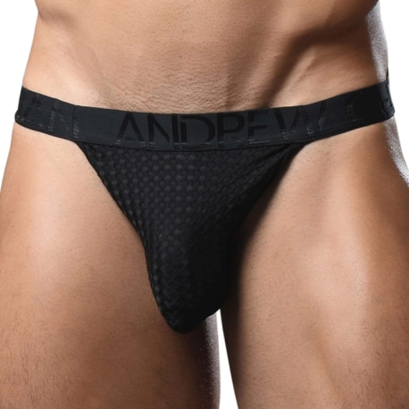 Andrew Christian Almost Naked Martel Mesh Briefs - Black