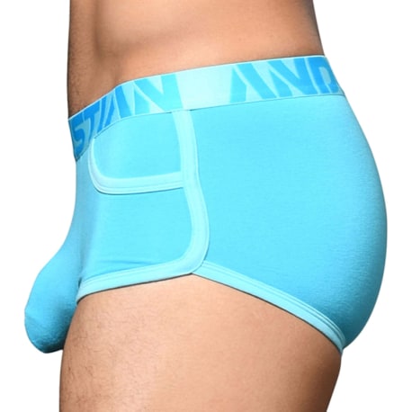 Andrew Christian Almost Naked Bamboo Pocket Tunks - Aqua