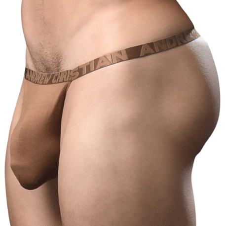 Andrew Christian Almost Naked Lust Modal Thong - Brown