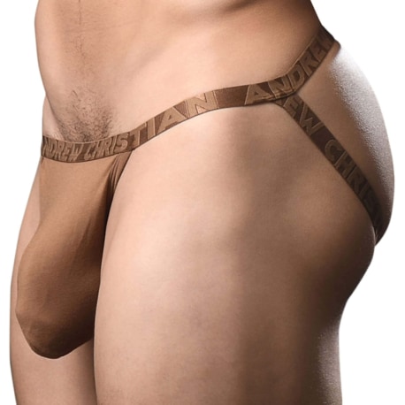 Andrew Christian Almost Naked Lust Modal Jockstrap - Brown