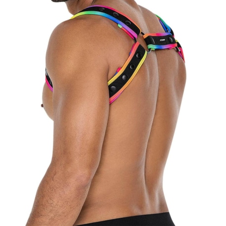 CUT4MEN H4RNESS Neo Harness - Black - Rainbow