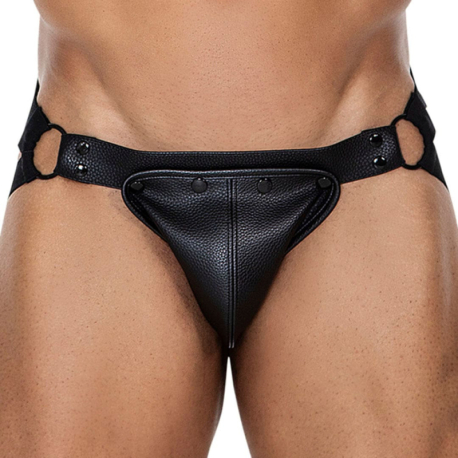 CUT4MEN Snap Jock - Black