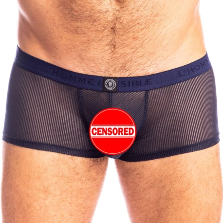 L'Homme invisible Bleu Nuit Hipster Push-Up Trunks - Dark Blue