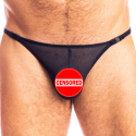 L'Homme invisible Bleu Nuit Striptease Thong - Dark Blue