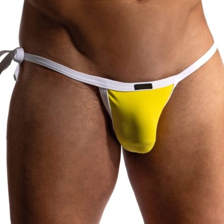 Manstore M2417 Cheeky Tanga Briefs - Lemon