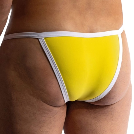 Manstore M2417 Cheeky Tanga Briefs - Lemon