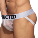 Addicted Jock Strap Stretch Mesh Blanc