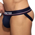 Addicted Double Stripe Basic Jock - Navy