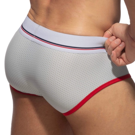 Addicted Micro Mesh Briefs - Light Grey