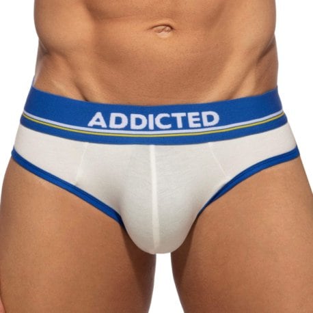 Addicted Bottomless Viscose Briefs - White