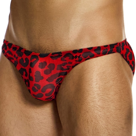 Modus Vivendi Leopard Low Cut Briefs - Red